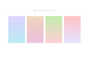 Delicate Gradient Backgrounds