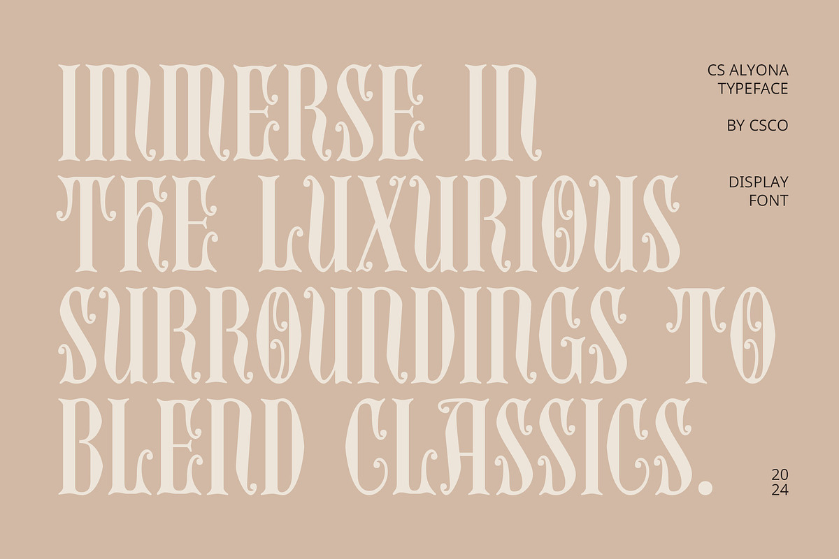 CS Alyona – Gothic Font, a Serif Font by Craft Supply Co. (Photo 5 of 8)