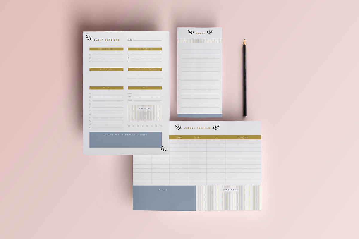 Printable Planner Bundle, a Stationery Template by The Template Depot (Photo 2 of 8)