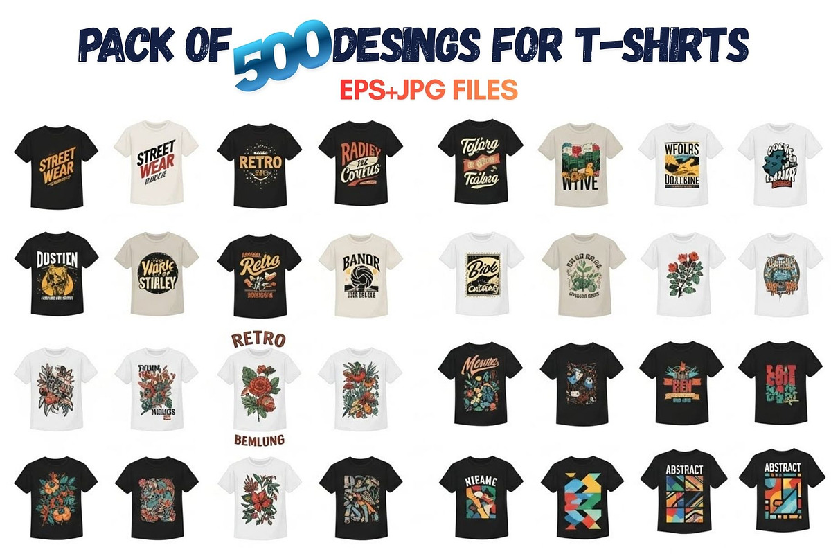 “Retro Vintage T-Shirt Prints, a Social Media Template by Aban's World (Photo 3 of 6)