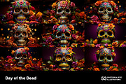 Day of the Dead. 53 images, a Seasonal Illustration by Handmadefont (Thumbnail 8 of 12)