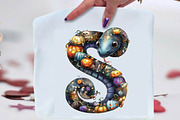 Halloween Alphabet Clipart Sublimati, an Animal Illustration by SVGArt (Thumbnail 3 of 9)