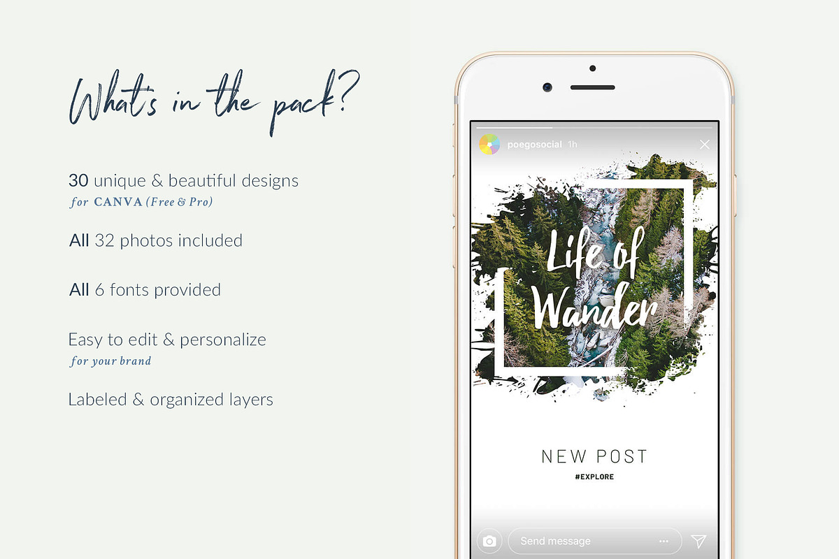Instagram Stories Forests | CANVA, a Social Media Template by Poego Social (Photo 2 of 12)