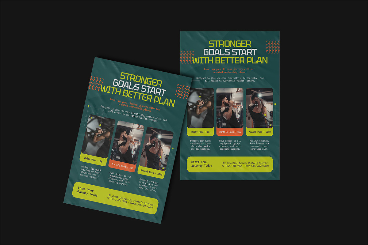 Hypefit+ - Poster Template, a Poster Template by StreaksideStd (Photo 2 of 3)