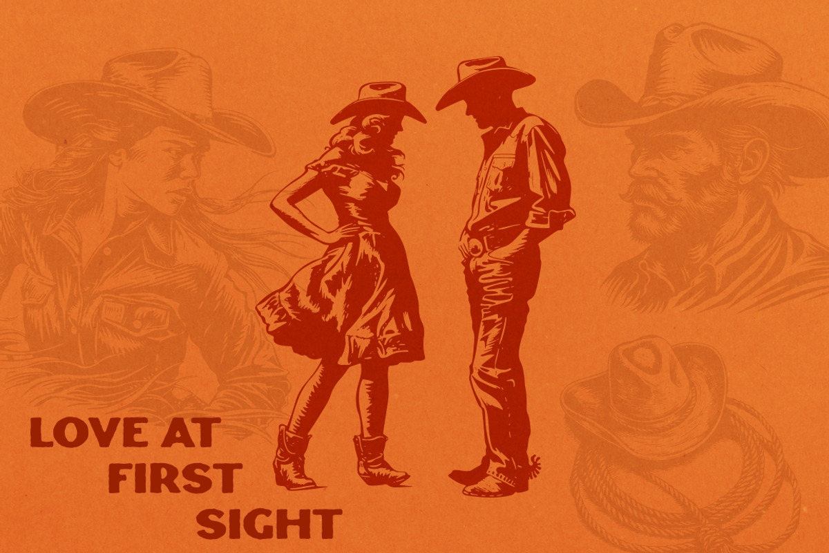 Western Cowboy and Cowgirl, an Illustration by Nocturnal Wolf (Photo 7 of 16)