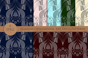 Seamless pattern modern Art Deco