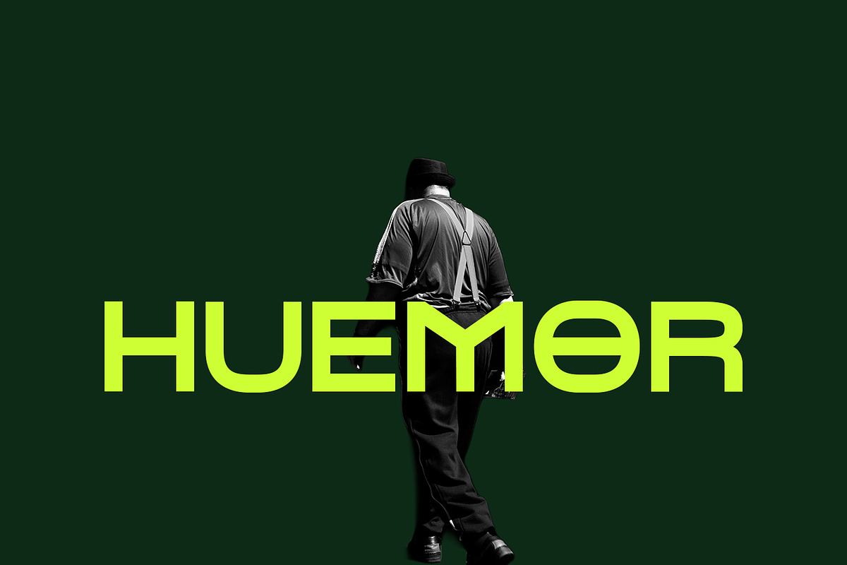 Huemor Display, a Sans Serif Font by Foxtype (Photo 1 of 6)