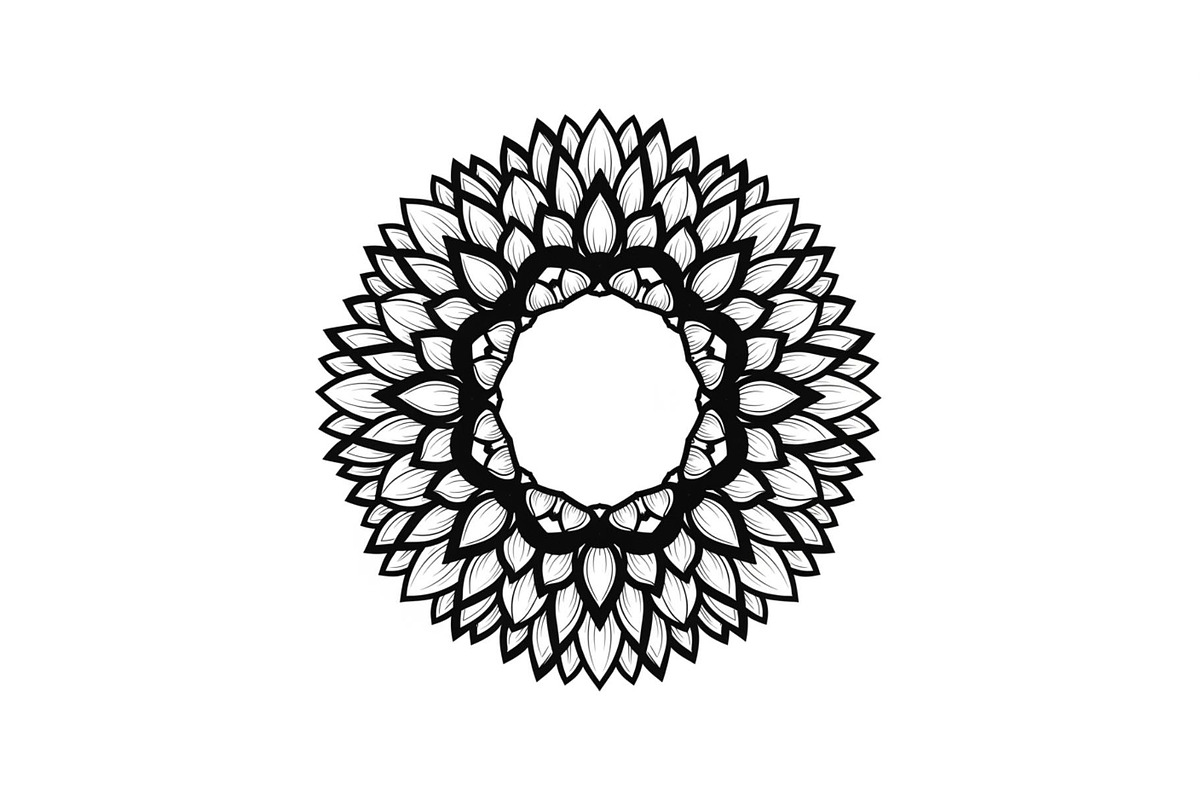 Floral Mandala Circle Frame Bundle, an Illustration by Gaye Art (Photo 21 of 51)