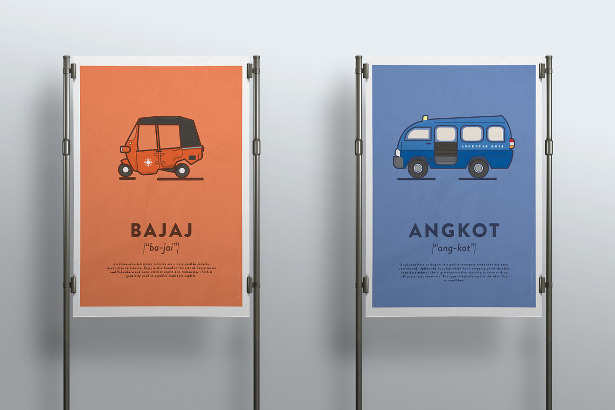 Jakarta Iconic Transportation Icons, an Icon by Rich Raccoon (Photo 2 of 5)