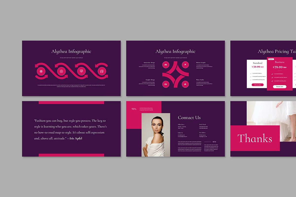 Alythea Presentation Template, a Presentation Template by Analogous Temp (Photo 5 of 5)