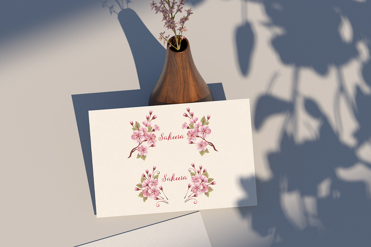 Pink Sakura Monograms, a Decorative Illustration by blackmoon9 (Photo 3 of 3)