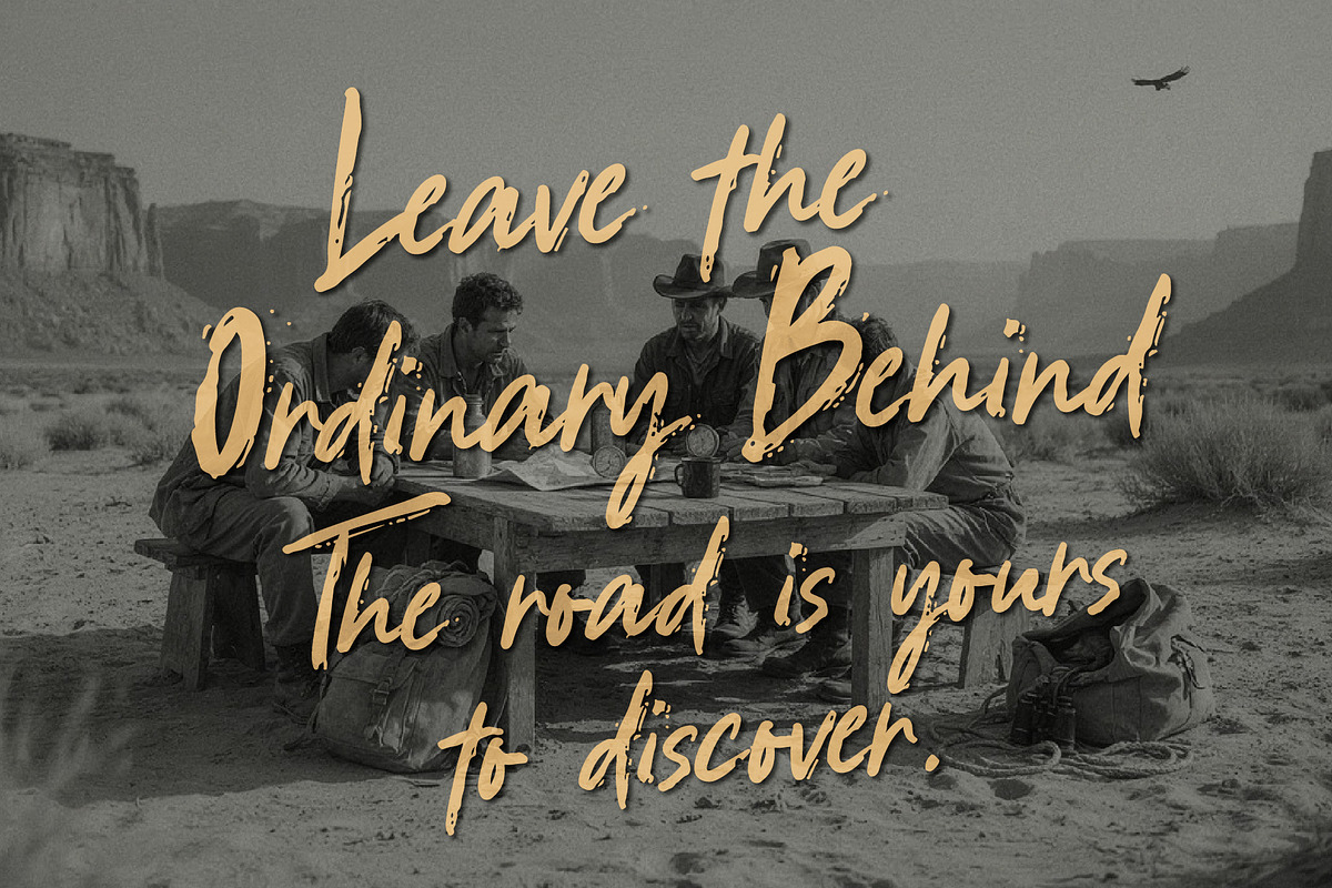 Strange Weather - Adventure font, a Handwritten Font by HypeWorksCo (Photo 13 of 15)