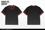 Ringer Tee Mockup, a Shirt Mockup by Irhasalfahad (Thumbnail 2 of 4)