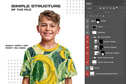 Child Wearing T-Shirt PSD Mockup, a Shirt Mockup by easy.way (Thumbnail 4 of 6)