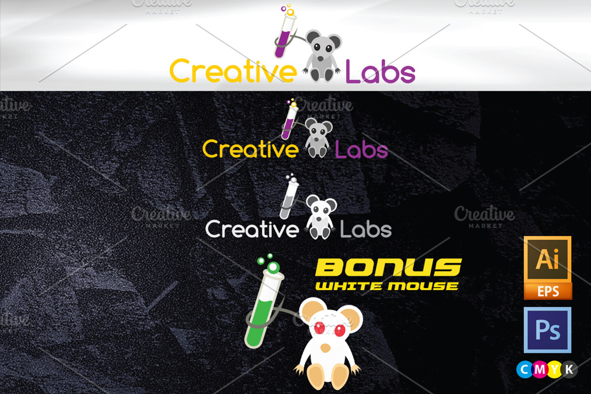 Creative Labs Logo + Bonus, a Branding & Logo Template by RexForce (Photo 1 of 2)