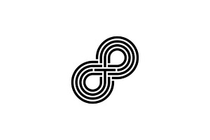 Letter T T8 8T Infinity Logo