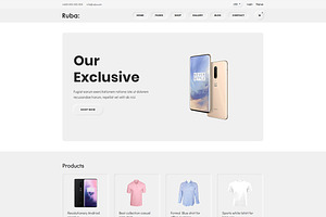 Ruba - Neumorphic ECommerce Template