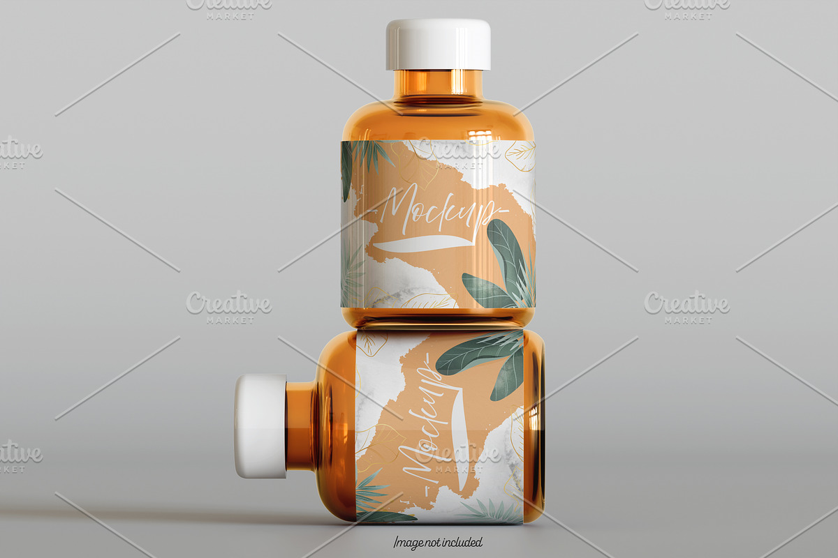 Pills Bottle Mockup Bundles, a Cups & Container Mockup by Ambo Ampeng (Photo 15 of 22)