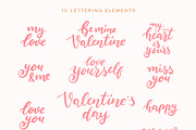 Hearts & Flowers patterns + elements, a Decorative Illustration by Inna Moreva (Thumbnail 4 of 13)