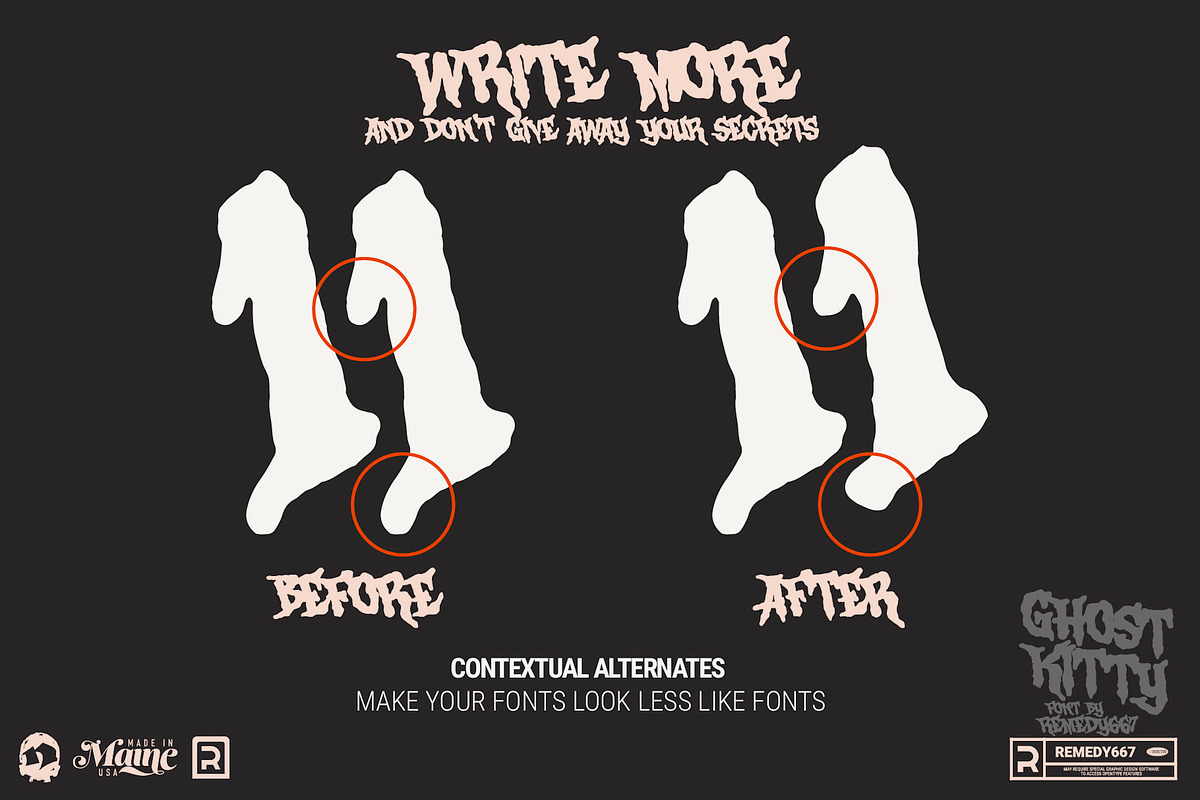 Ghost Kitty, a Font by Remedy667 (Photo 7 of 7)
