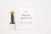 8x10 Portrait White Frame Mock up, a Print Template by Sweet Rain Studios (Thumbnail 1 of 2)