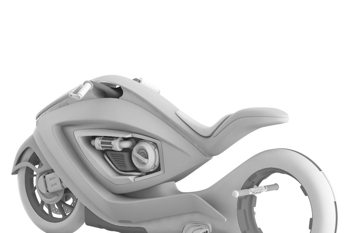Sport bike futuristic concept, a Cars & Vehicle 3D Model by konstantin.ermolaev (Photo 7 of 12)