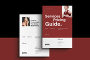 Services and Pricing Guide Template, a Brochure Template by NorthPeak (Thumbnail 3 of 12)