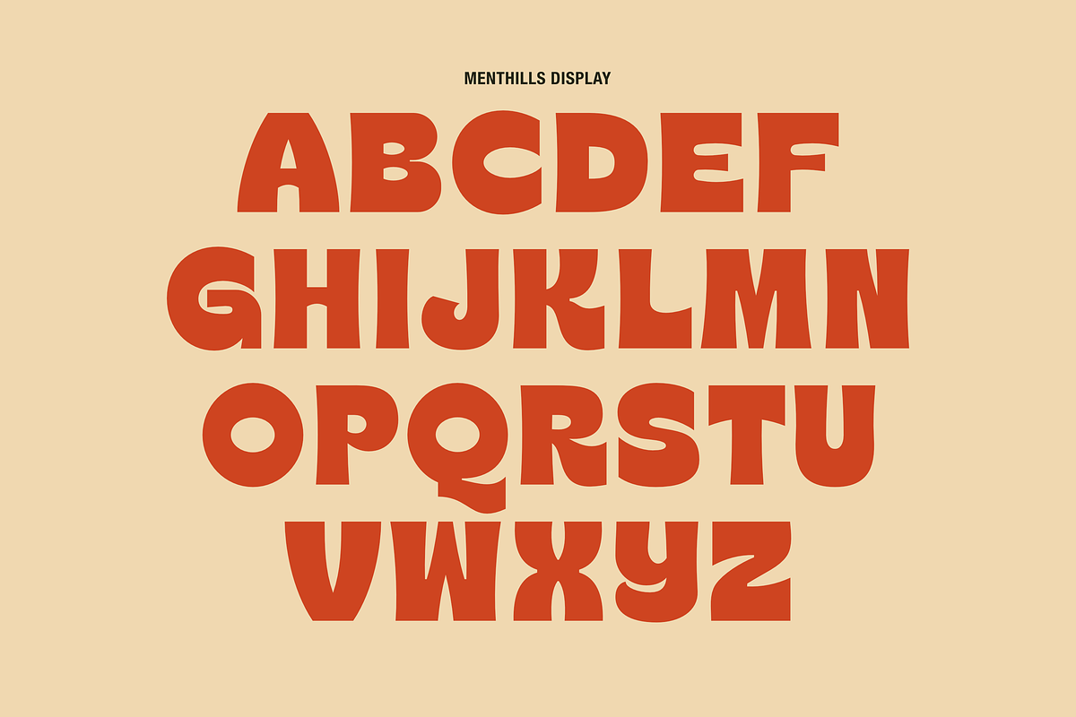 Menthills - Retro Display Sans, a Sans Serif Font by Maenjari Std (Photo 2 of 10)