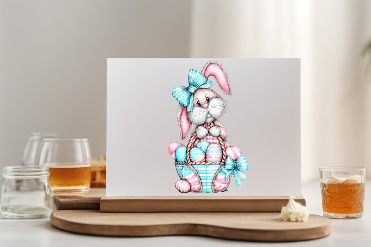 Easter Bunny Watercolor PNG Clipart, an Illustration by SVGArt (Photo 5 of 9)