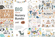 Big Baby Nursery BUNDLE, an Animal Illustration by Leysan Shayak (Thumbnail 1 of 12)
