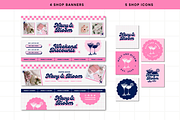 Blue Pink Etsy Shop Branding Kit, a Branding & Logo Template by Anna Design Studio (Thumbnail 3 of 8)