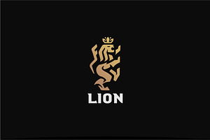 Lion Heraldry Logo