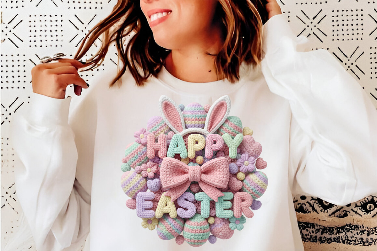 Faux Yarn Easter PNG Bundle, an Illustration by SinaCreation (Photo 5 of 7)