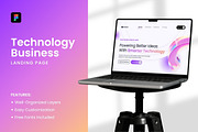 Technology Business Landing Page, a Landing Page Template by Antstheme (Thumbnail 1 of 2)