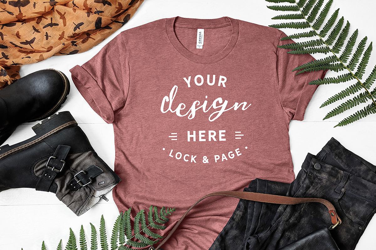 T-Shirt Mockup Bundle Bella Canvas, a Shirt Mockup by lock and page (Photo 23 of 71)