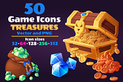 50 Treasure Game Icons, an Icon by SHMEL_Studio (Thumbnail 1 of 2)