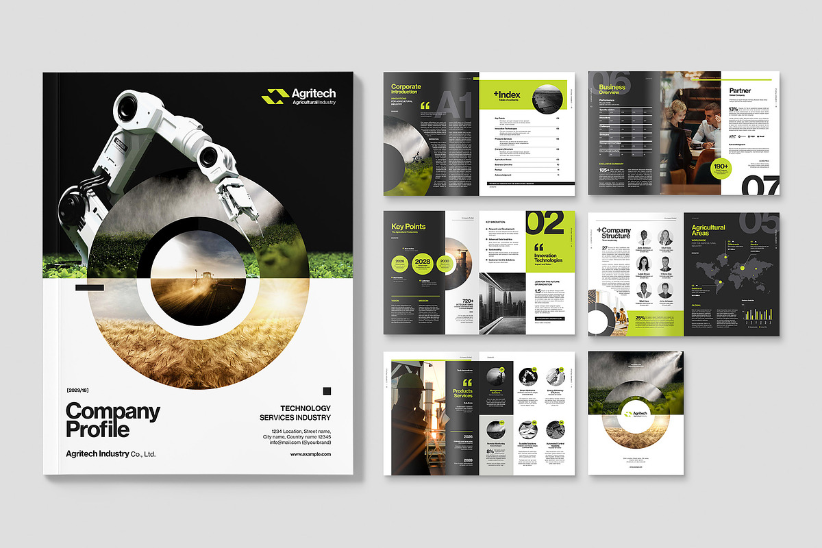 Company Profile Brochure Template, a Brochure Template by BrandPacks (Photo 2 of 6)