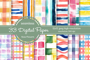 Plaid Stripe Check Pattern, a Texture Graphic by Dream Creation