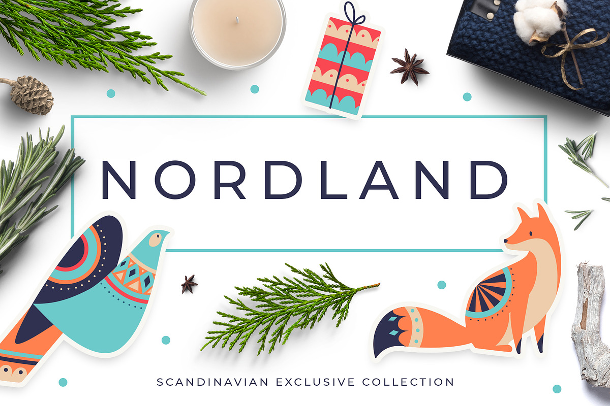 Nordland Scandinavian Vector Set, an Object Graphic by Beauty Drops (Photo 1 of 8)