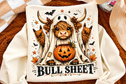 Bull Sheet PNG,Ghost Cows Halloween, an Object Illustration by Libby Wishes (Thumbnail 2 of 3)