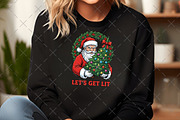 Retro Funny Santa with Tree, an Illustration by Craft Nest (Thumbnail 5 of 6)