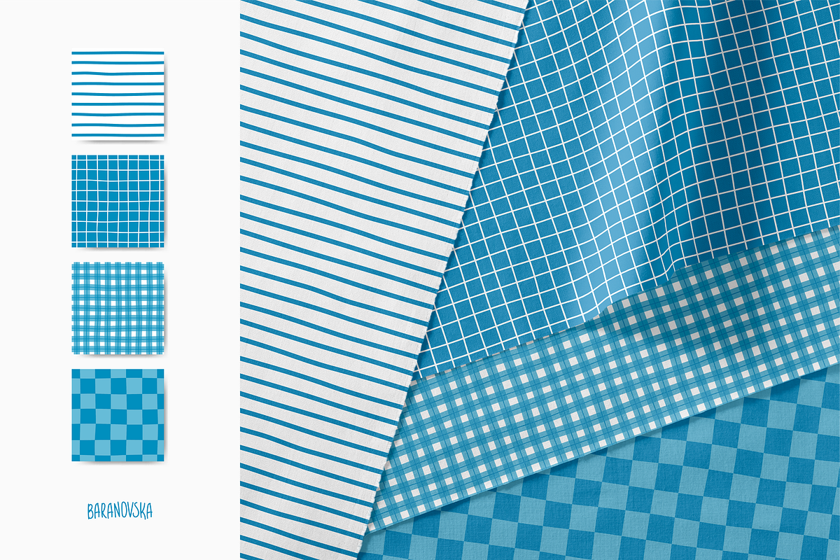 Collection of patterns Marine Denim, a Pattern Graphic by Baranovska (Photo 2 of 8)