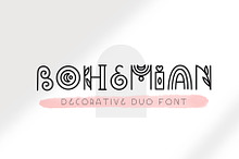 Bohemian - Decorative font duo