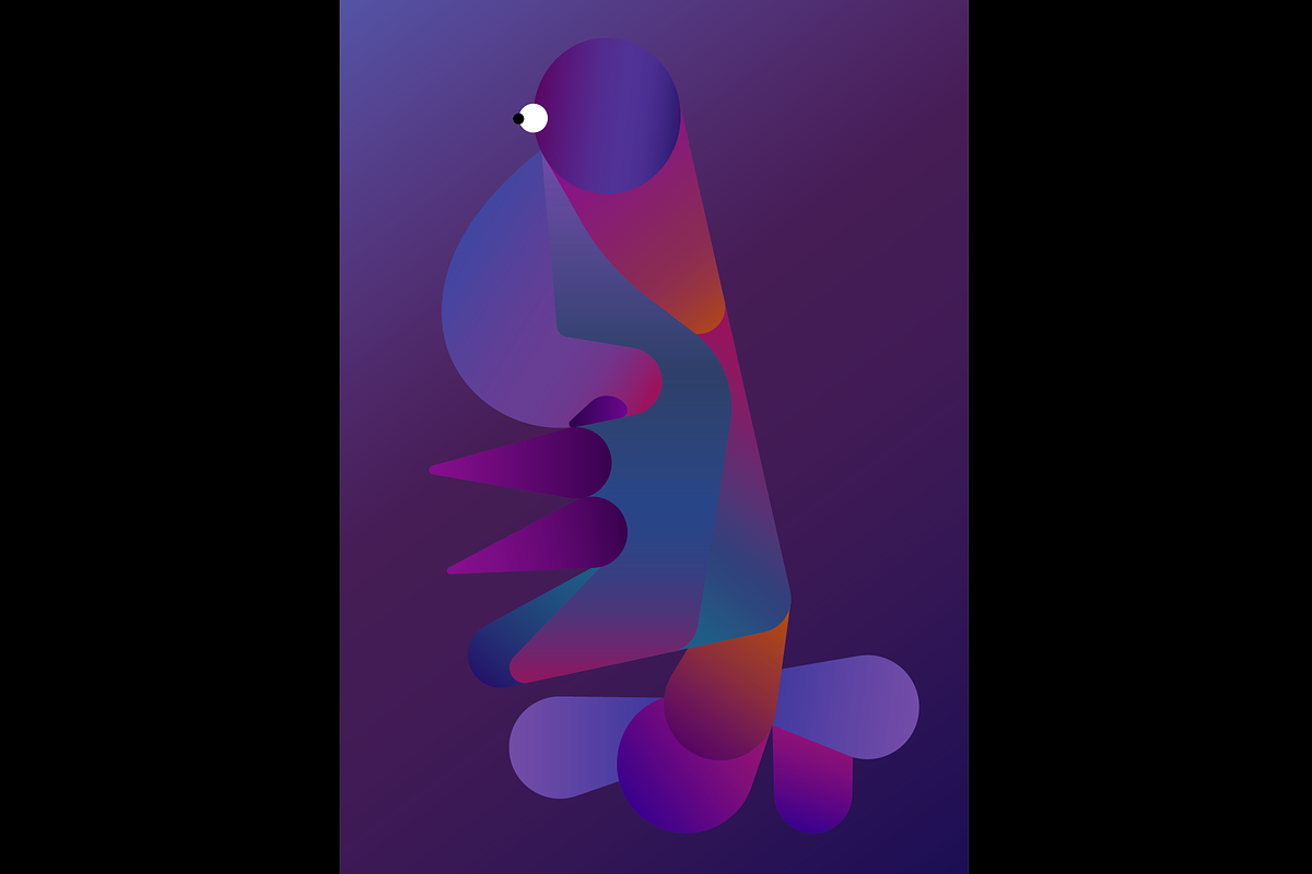 Character with wild colors, an Education Illustration by Yapida (Photo 1 of 3)