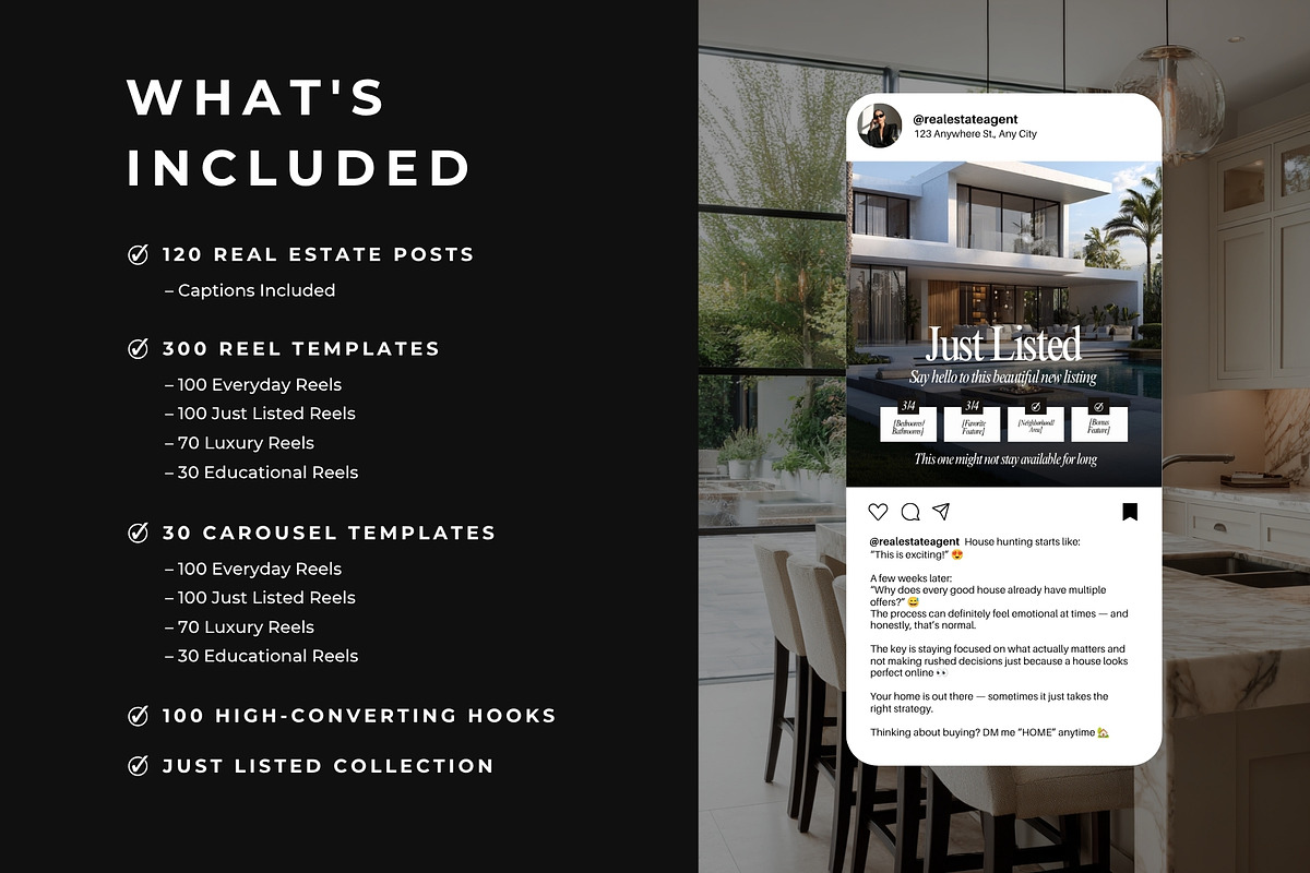 600 Real Estate Content Kit, a Social Media Template by Instprofi | Studio Estimo (Photo 11 of 13)