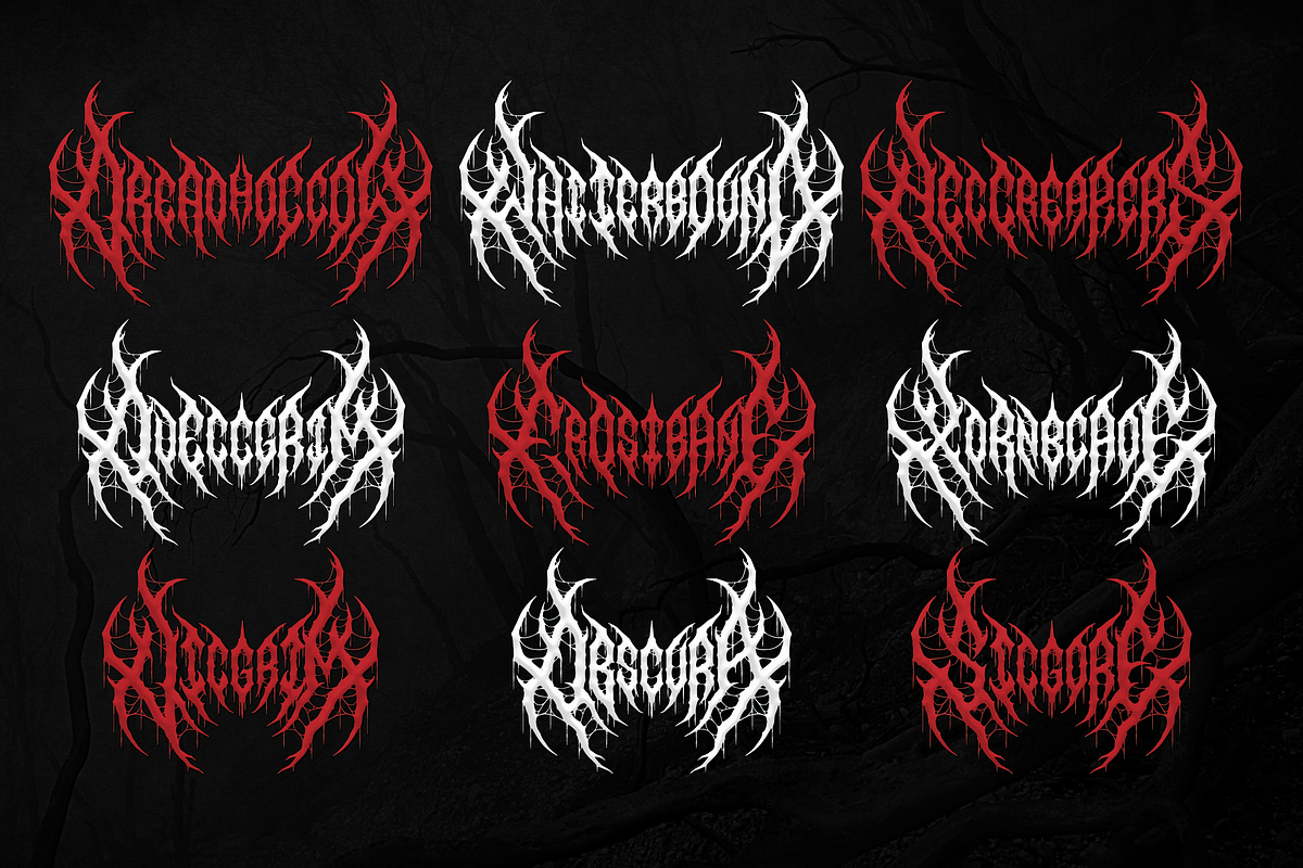 Night Corvian | Black Metal Font, a Blackletter Font by Denustudios (Photo 3 of 12)