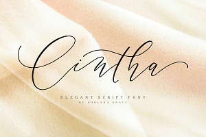 Sale 30% // Cintha Elegant Script