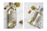 White Wine Bottle Mockup Marble Set, a Packaging Mockup by rodrigofkaminski (Thumbnail 2 of 4)