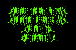 Ankers - Black Metal Font