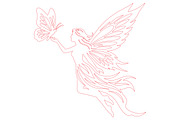 Fairy Butterfly Laser Cut SVG, an Object Graphic by DreamCafeArt (Thumbnail 2 of 3)
